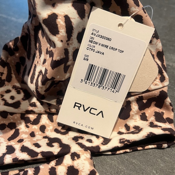 NWT! RVCA Meow Java bikini size small - Picture 3 of 6